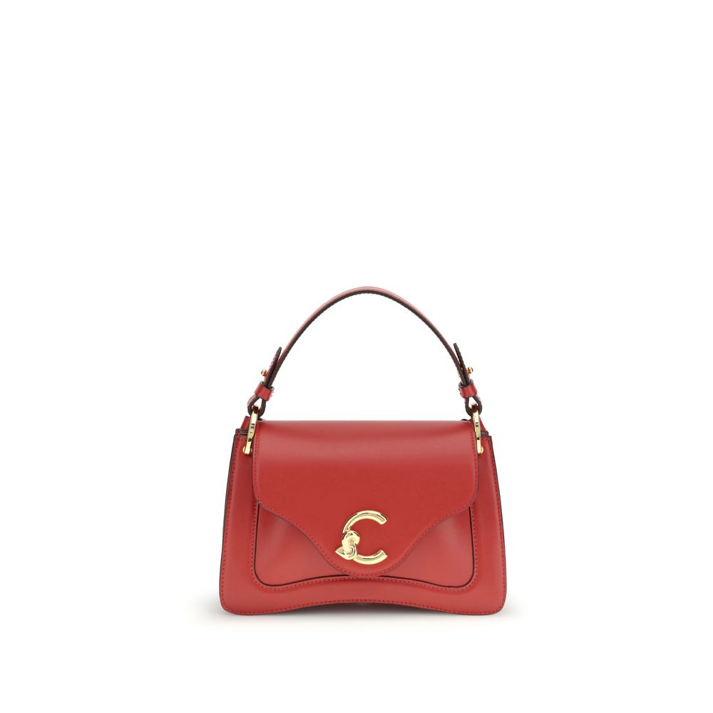 Coccinelle Red Calf Leather Bos Taurus Handbag