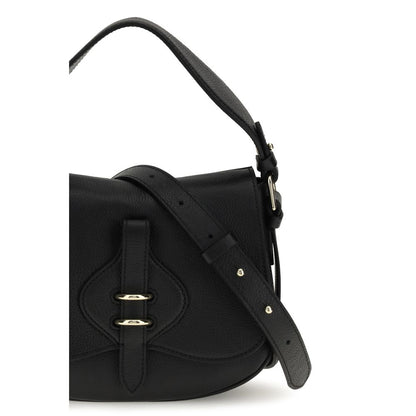 Coccinelle Black Calf Leather Bos Taurus Handbag
