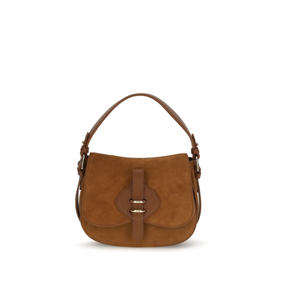 Coccinelle Brown Calf Leather Bos Taurus Handbag
