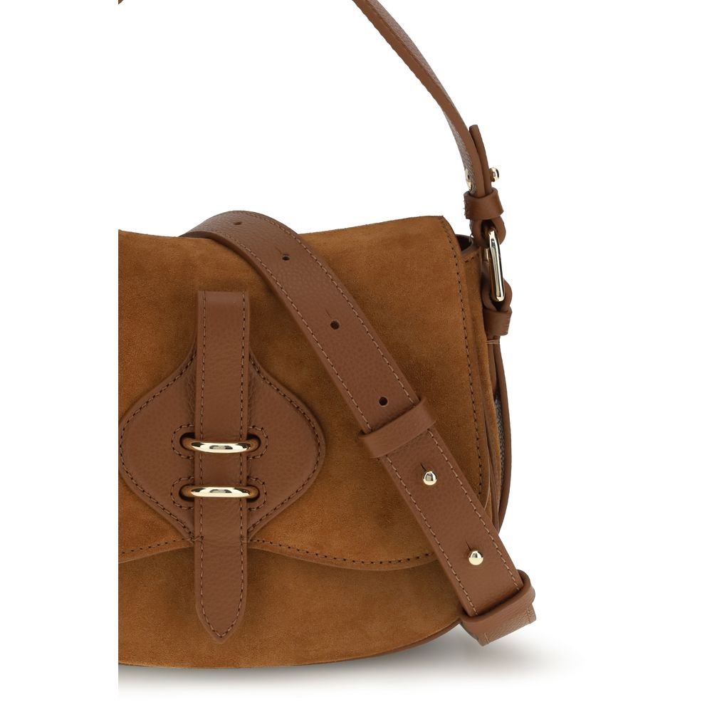 Coccinelle Brown Calf Leather Bos Taurus Handbag