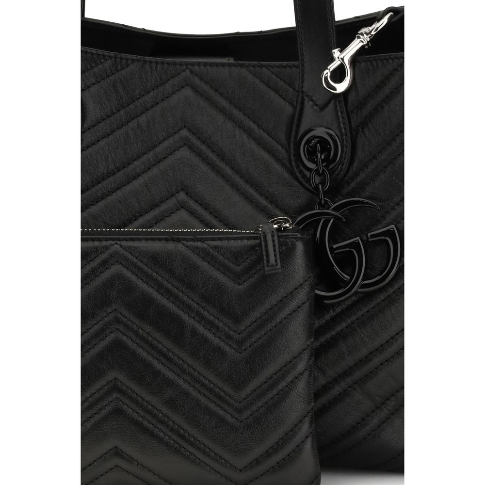 Gucci zwarte Napa-leer / kalfsleer Bos Taurus handtas