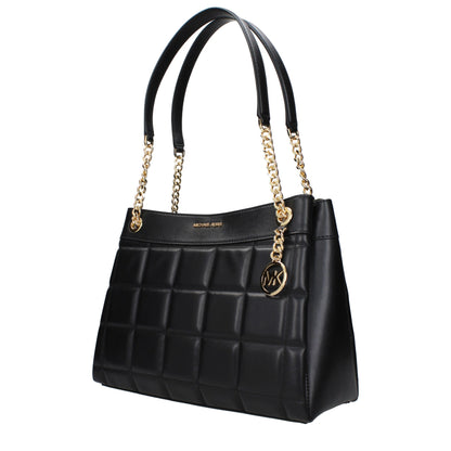 Michael Kors Black Leather Shoulder Bag