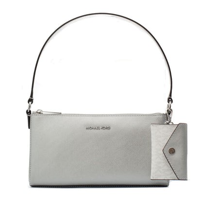 Michael Kors Silver Leather Shoulder Bag