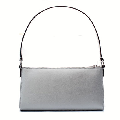 Michael Kors Silver Leather Shoulder Bag
