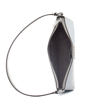 Michael Kors Silver Leather Shoulder Bag