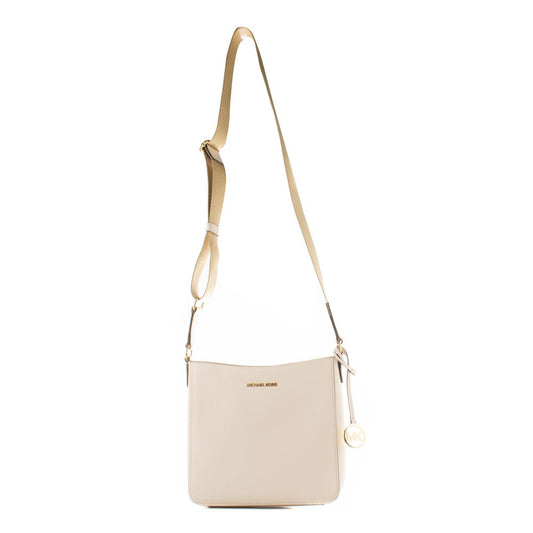 Michael Kors Beige Canvas Axelremsväska