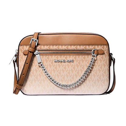 Michael Kors Brown Canvas Crossbody Bag