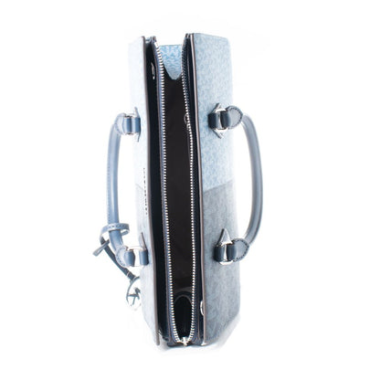 Michael Kors Blue Canvas Handbag