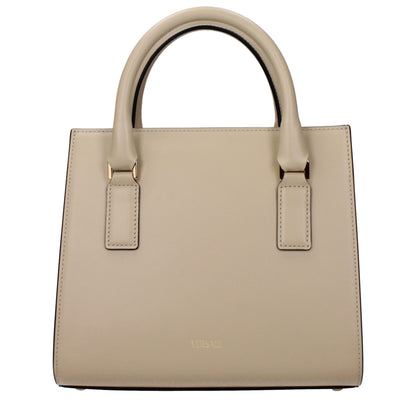Versace Beige Leather Handbag