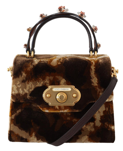 Dolce & Gabbana laukku - Brown Giraffe Crossbody Purse Borse WELCOME Purse