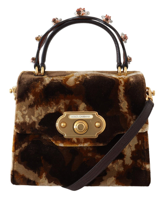 Dolce & Gabbana laukku - Brown Giraffe Crossbody Purse Borse WELCOME Purse