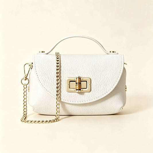 Beautiful small handbag, genuine Italian leather, 4 different colors