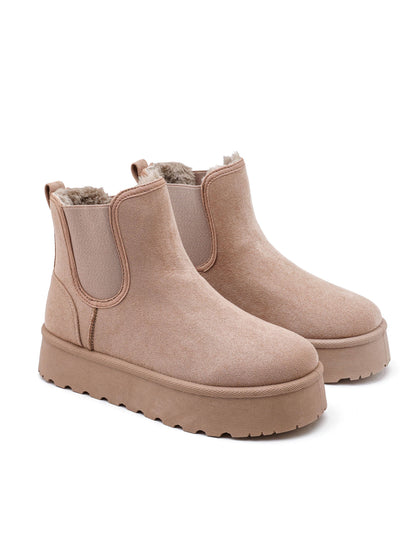 Pehmeät ja lämpimät naisten talvikengät - Khaki