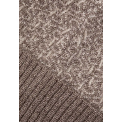 Calvin Klein pipo - Beige Alpaca Leather Caps Baseball Hat