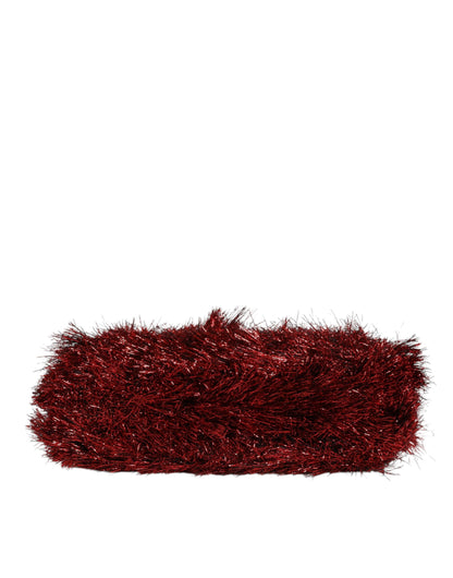 Dolce & Gabbana laukku - Red Gold Chain VANDA Tinsel Crystals Evening Clutch Bag