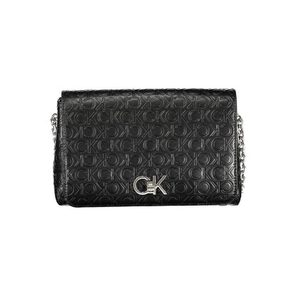 Calvin Klein käsilaukku - Black Polyester Handbag
