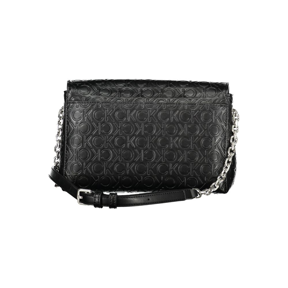 Calvin Klein käsilaukku - Black Polyester Handbag