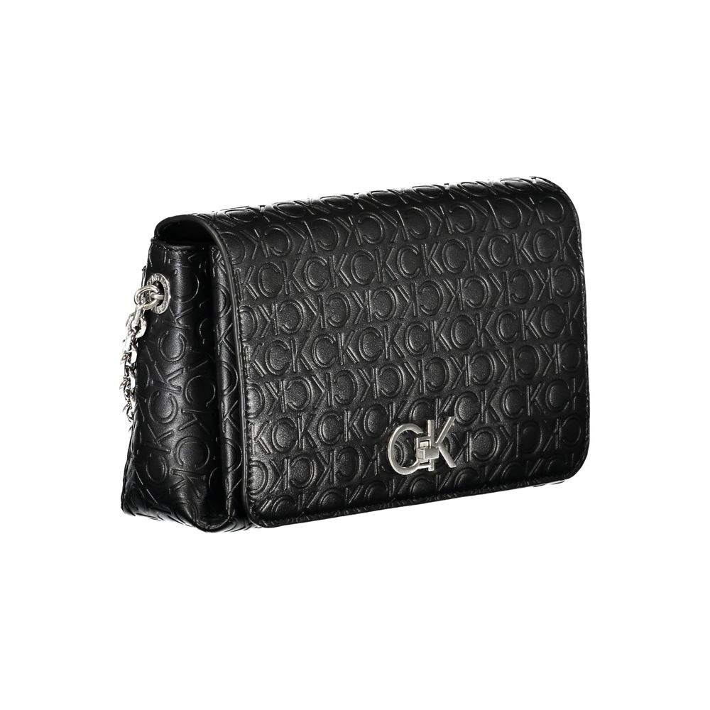 Calvin Klein käsilaukku - Black Polyester Handbag