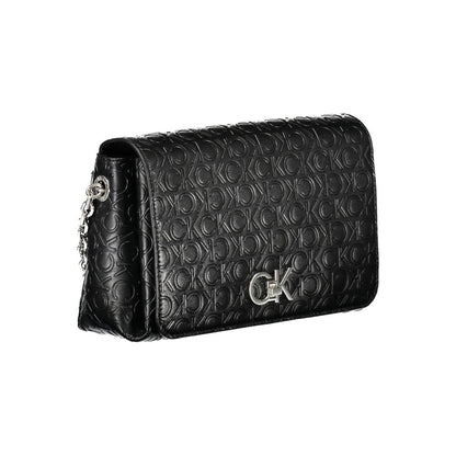 Calvin Klein käsilaukku - Black Polyester Handbag