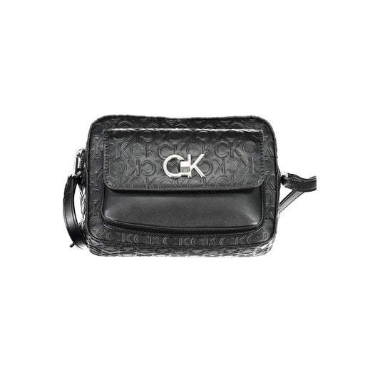 Calvin Klein käsilaukku - Black Polyester Handbag