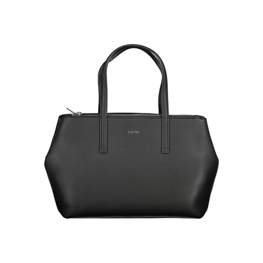 Calvin Klein käsilaukku - Black Polyester Handbag