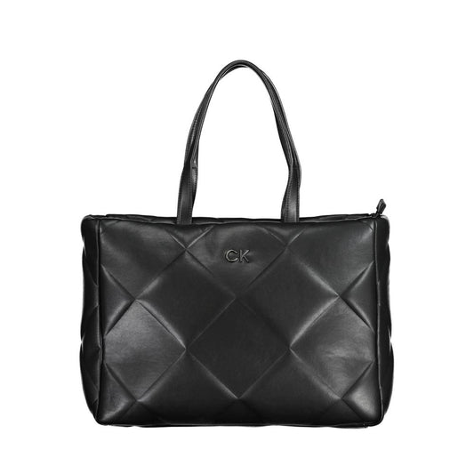 Calvin Klein käsilaukku - Black Polyester Handbag