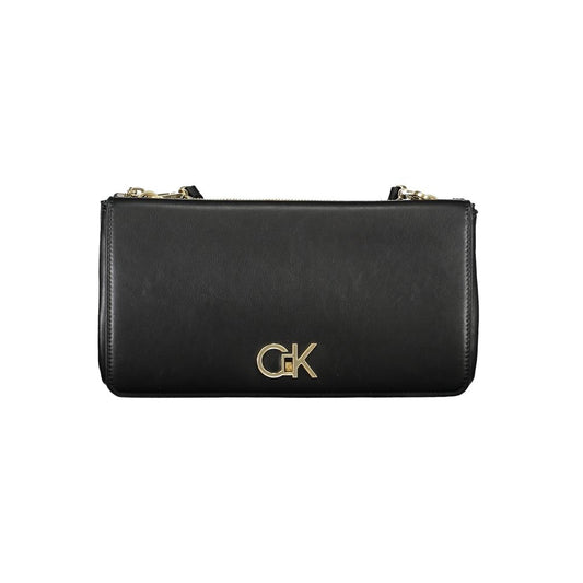 Calvin Klein käsilaukku - Black Polyester Handbag