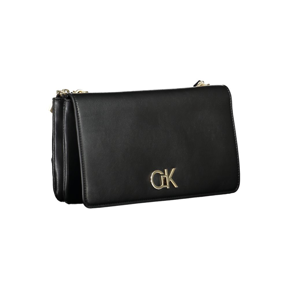 Calvin Klein käsilaukku - Black Polyester Handbag
