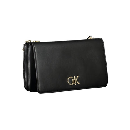 Calvin Klein käsilaukku - Black Polyester Handbag