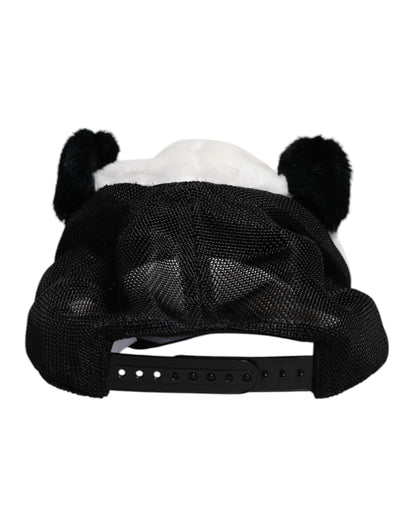 Dolce & Gabbana lippis - Black White Panda Fur Women Baseball Cap