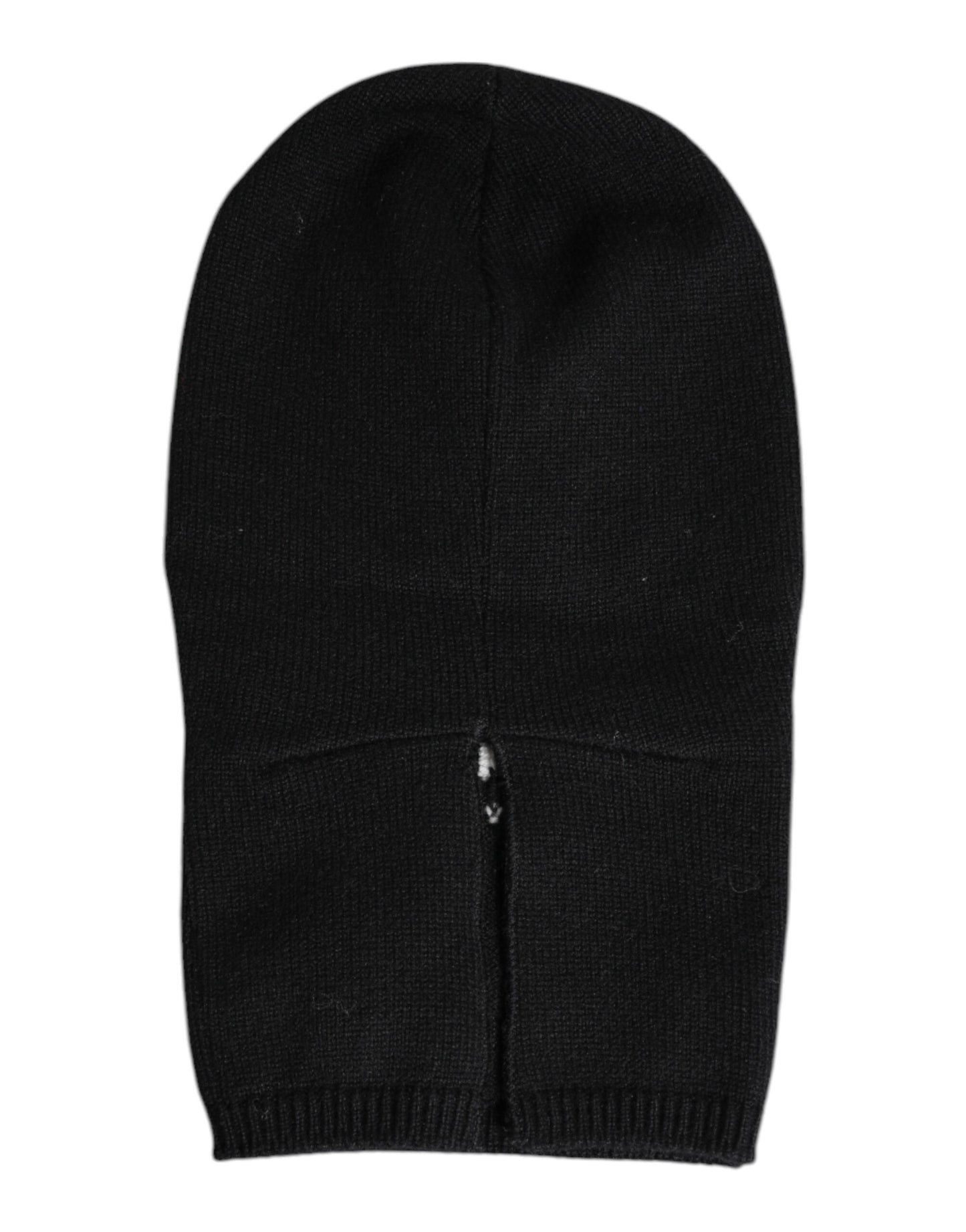 Dolce & Gabbana kommandopipo Black Cashmere Knitted Ski Mask Balaclava Hat