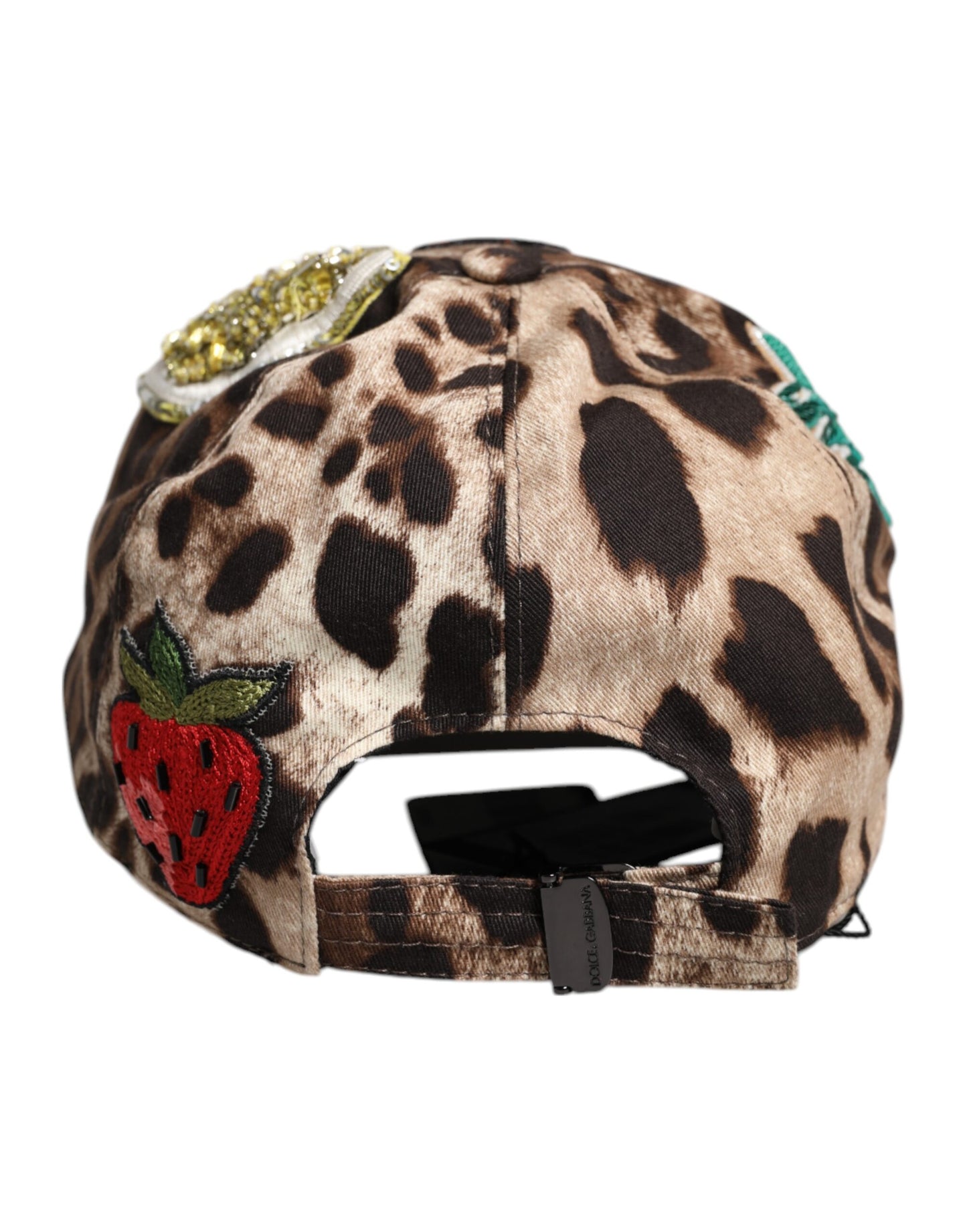 Dolce & Gabbana lippis - Brown Leopard Sequin Sicily Baseball Cap