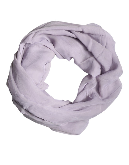 Dolce & Gabbana huivi Purple Silk Rectangle Wrap Shawl Scarf