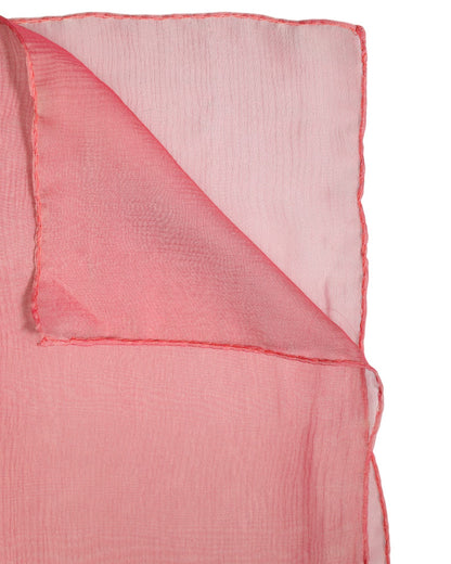 Dolce & Gabbana huivi Pink Silk Rectangle Women Wrap Shawl Scarf