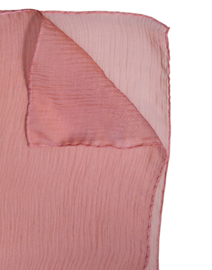 Dolce & Gabbana huivi Pink Silk Rectangle Women Wrap Shawl Scarf