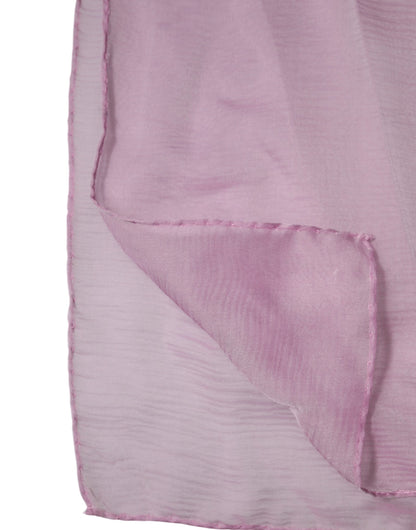 Dolce & Gabbana huivi Pink Silk Rectangle Women Wrap Shawl Scarf