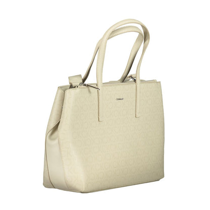 Calvin Klein laukku - Beige Polyester Handbag