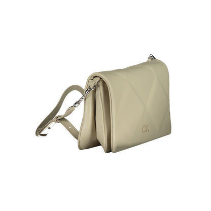 Calvin Klein laukku - Beige Cotton Handbag