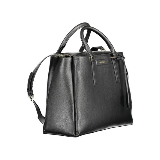 Calvin Klein laukku - Black Recycled Polyester Women Handbag