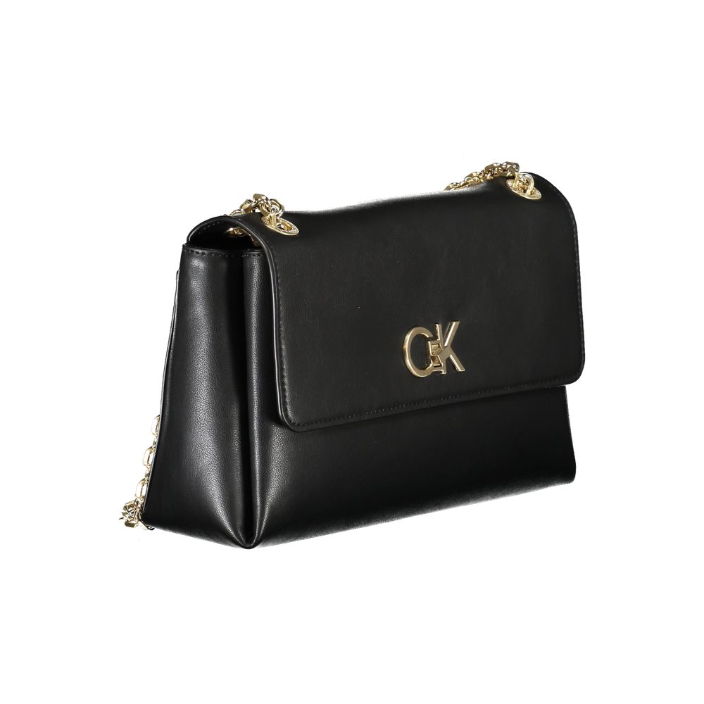Calvin Klein käsilaukku - Black Polyester Handbag