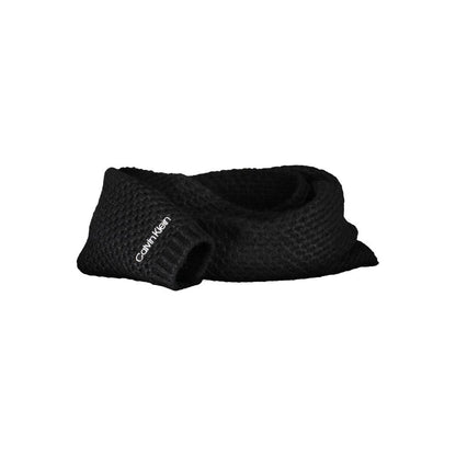 Calvin Klein huivi Black Alpaca Wool Scarf