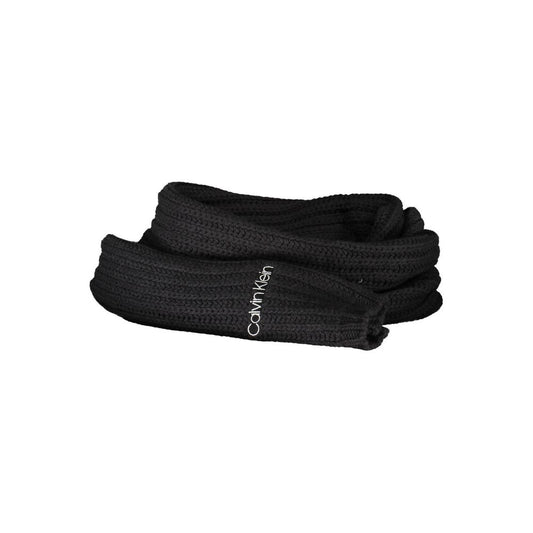 Calvin Klein huivi - Black Cotton Scarf