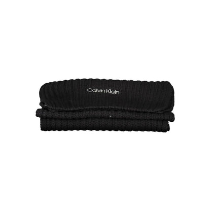 Calvin Klein huivi - Black Cotton Scarf