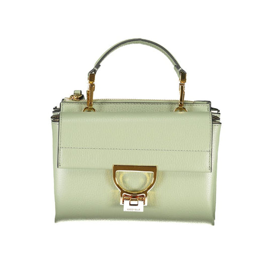 Coccinelle laukku Green Leather Women Handbag