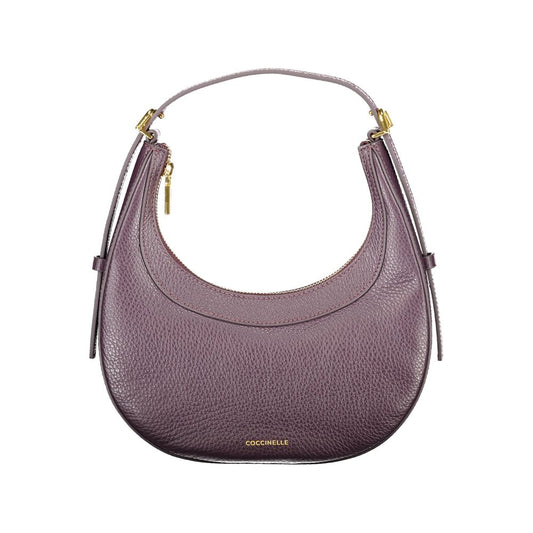 Coccinelle laukku Purple Leather Women Handbag