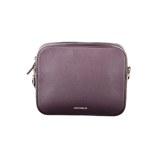 Coccinelle laukku Purple Leather Women Handbag