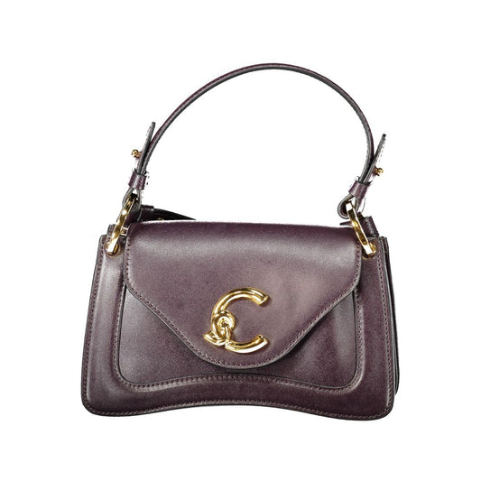 Coccinelle laukku Purple Leather Women Handbag