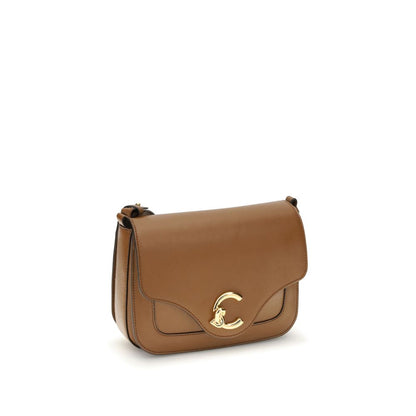 Coccinelle laukku Brown Leather Shoulder Bag