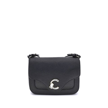 Coccinelle laukku Black Calf Leather Bos Taurus Shoulder Bag