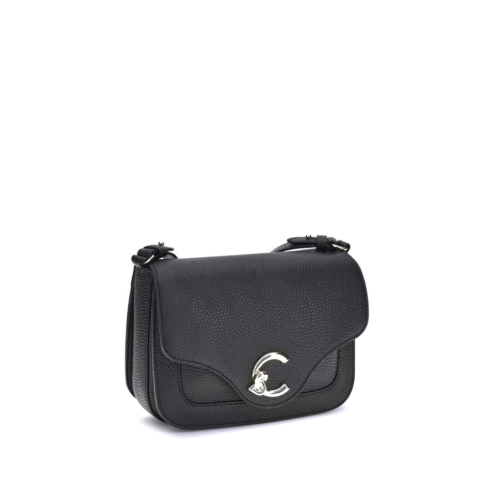 Coccinelle laukku Black Calf Leather Bos Taurus Shoulder Bag